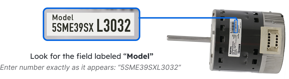 Look for the field labeled Model